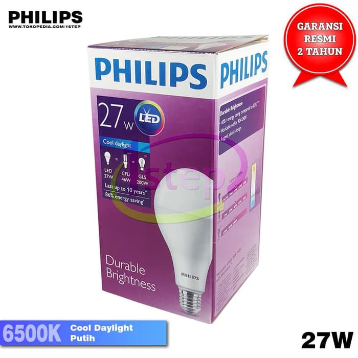 Ready Stok Lampu LED Bulb Philips 27W Putih Diskon