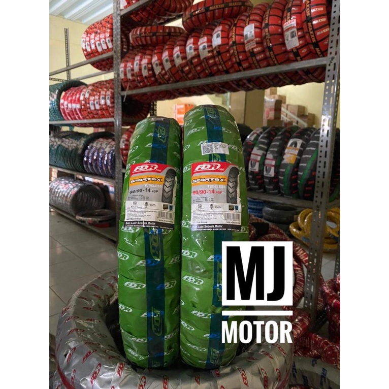 SEPASANG Ban FDR 80/90 & 90/90 ring 14 TUBELESS SPARTAX untuk ban motor Matic