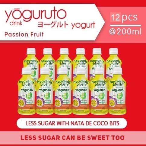 

(BISA COD) Yogurt Heavenly Blush Yoguruto Botol Passion Fruit 12 x 200ml NEW Kode 1209