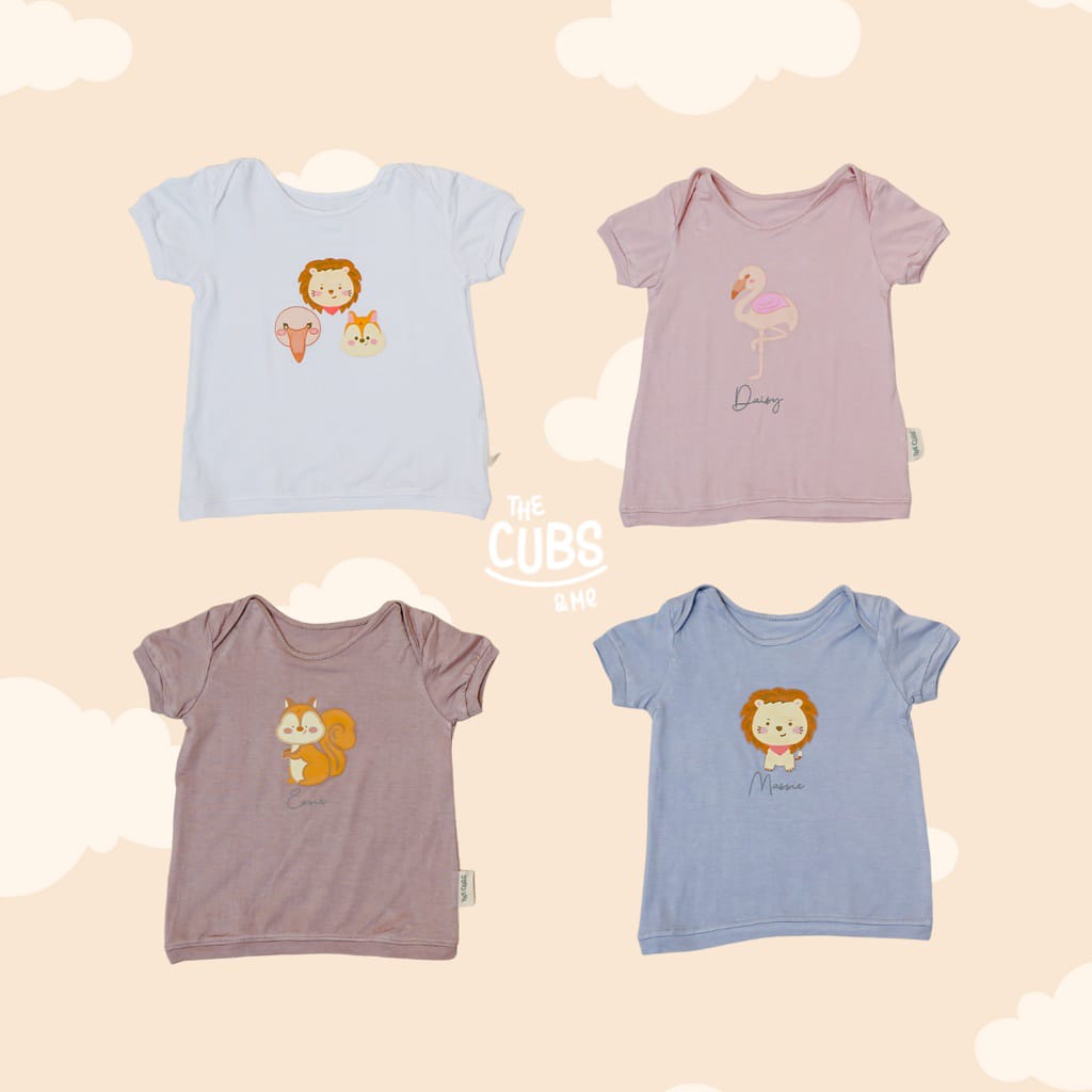 Babygiggles - THE CUBS &amp; ME Short Sleeve Shirt / Atasan Anak Unisex 0-2 Tahun