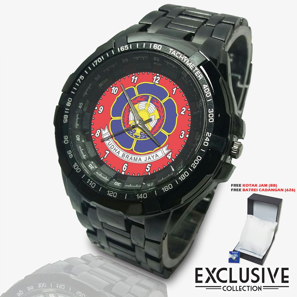 Jam Tangan  DAMKAR-LOGO MOTIF MERAH Bagus