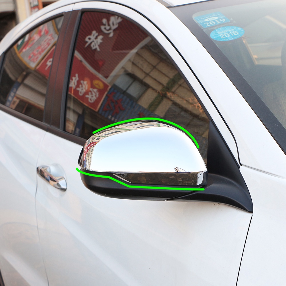 2pcs Stiker Cover Kaca Spion Samping Mobil Untuk Honda Vezel HRV HR-V 2015-2020