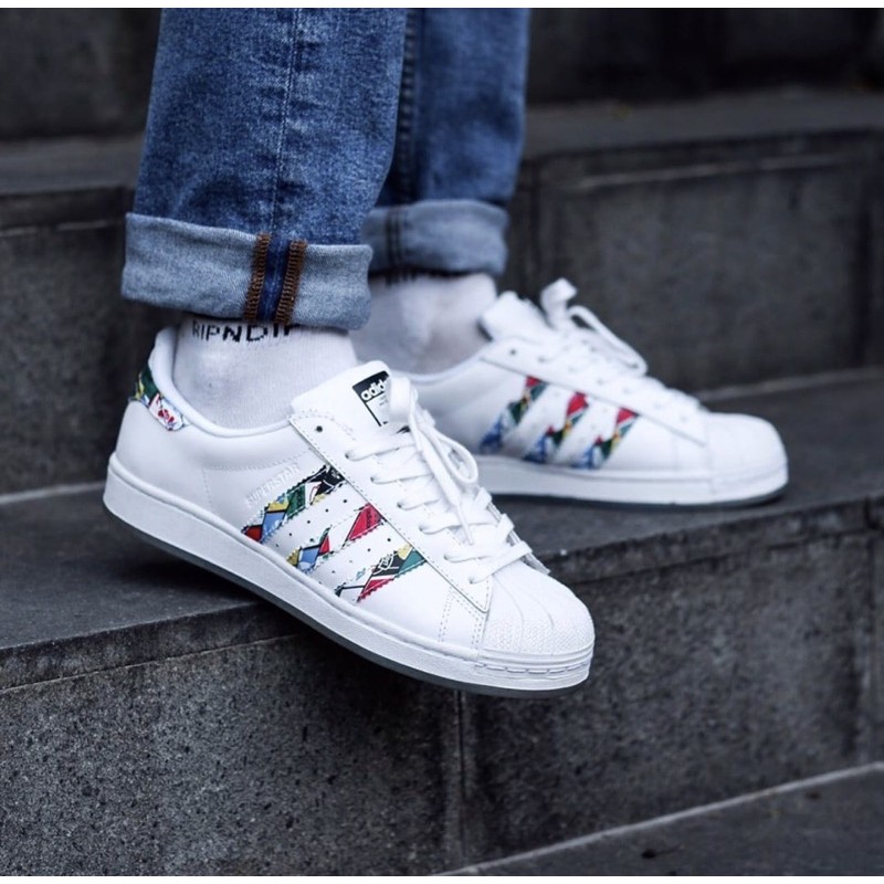 ADIDAS SUPERSTAR CLR 'WhiteFlag'• ORIGINAL