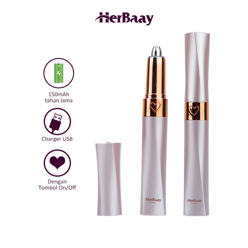 

Herbaay Pencukur alis | Penghilang Bulu Alis | Pemangkas alis listrik isi ulang Ready stock Bisa COD