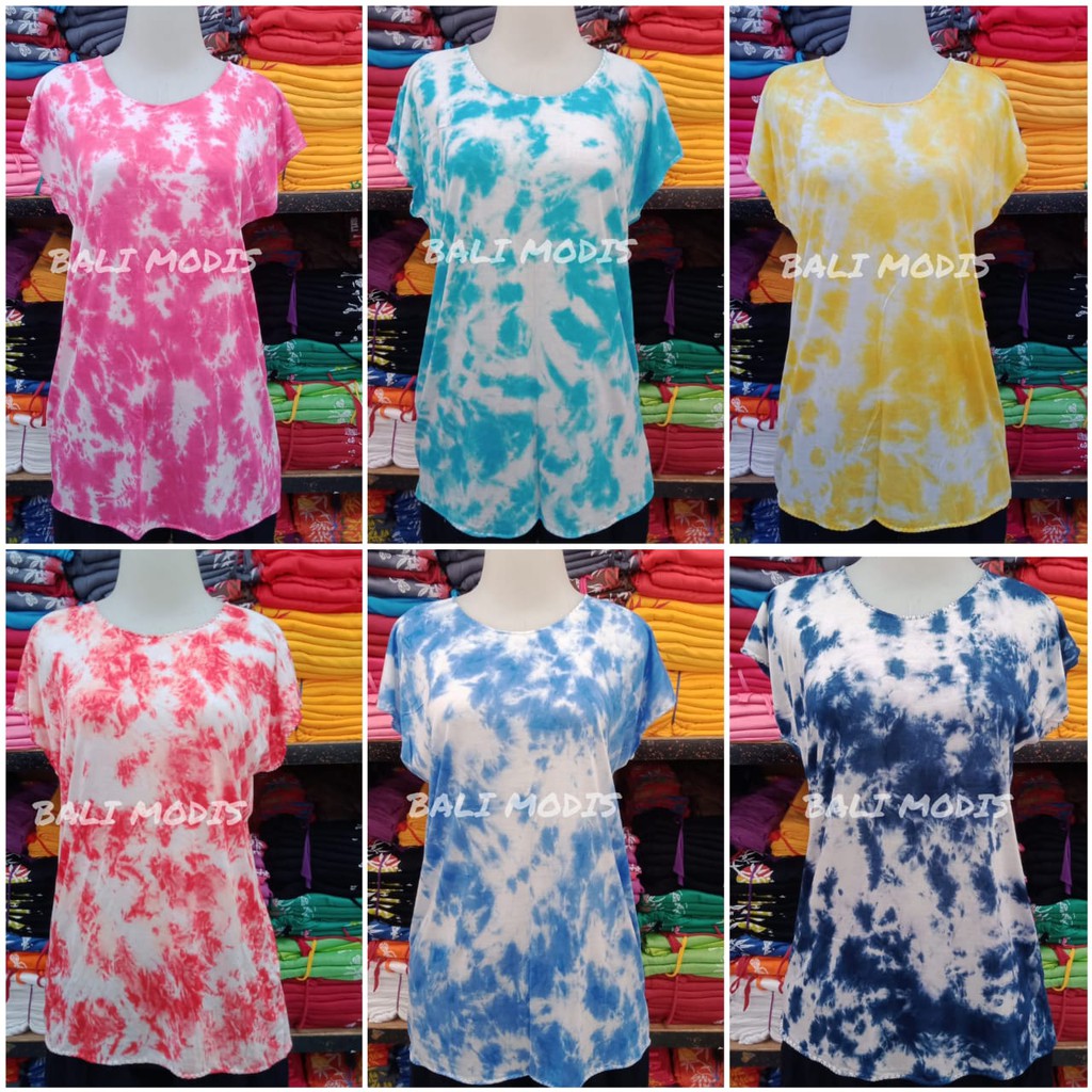  ATASAN  BAJU  KAOS XL TIE DYE KAIN HALUS BALI Shopee  Indonesia