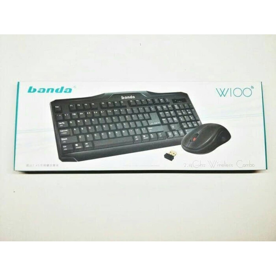 Keyboard Mouse Wireless Banda W100