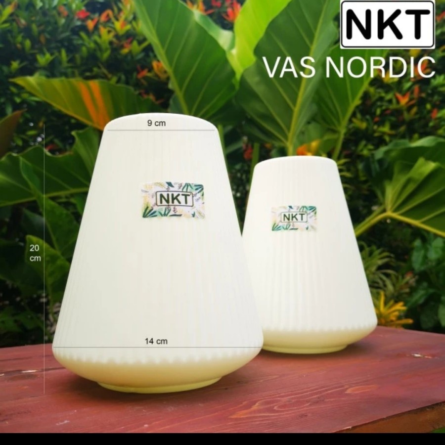 Vas Bunga Plastik / Vas Plastik / Vas Nordic NKT Vas pot bunga tanaman