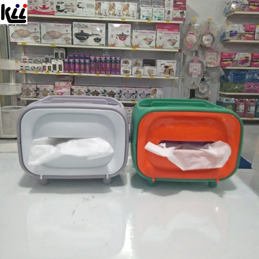 Holder Tempat Tissue TV - Kotak Tissue Holder HP - Box Tissue Stand HP