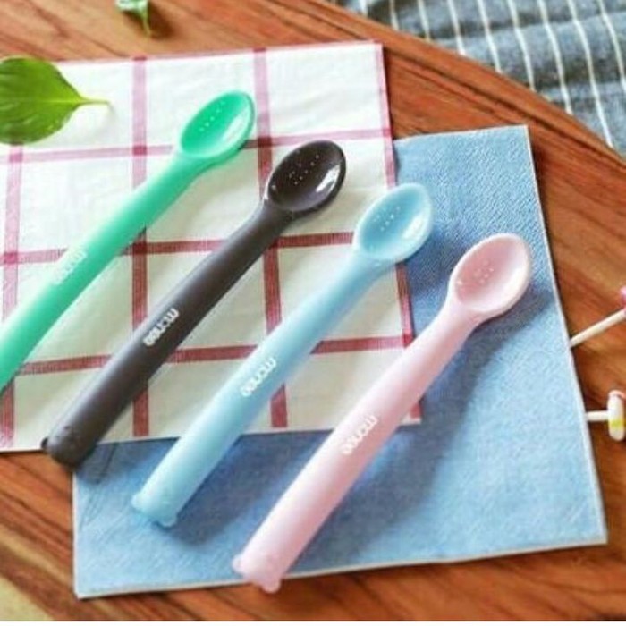 Sendok Makan Bayi Mpasi Silikon Monee Silicone Baby Spoon