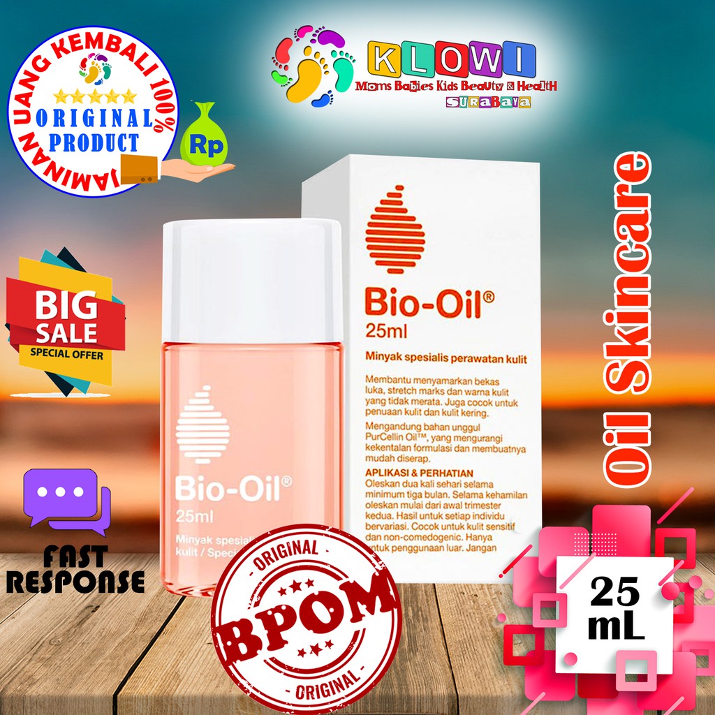 Bio Oil 25-200ml/ Penghilang Bekas Luka / Strech Mark / Penghilang Bekas Jerawat /Bio-Oil / ORI BPOM