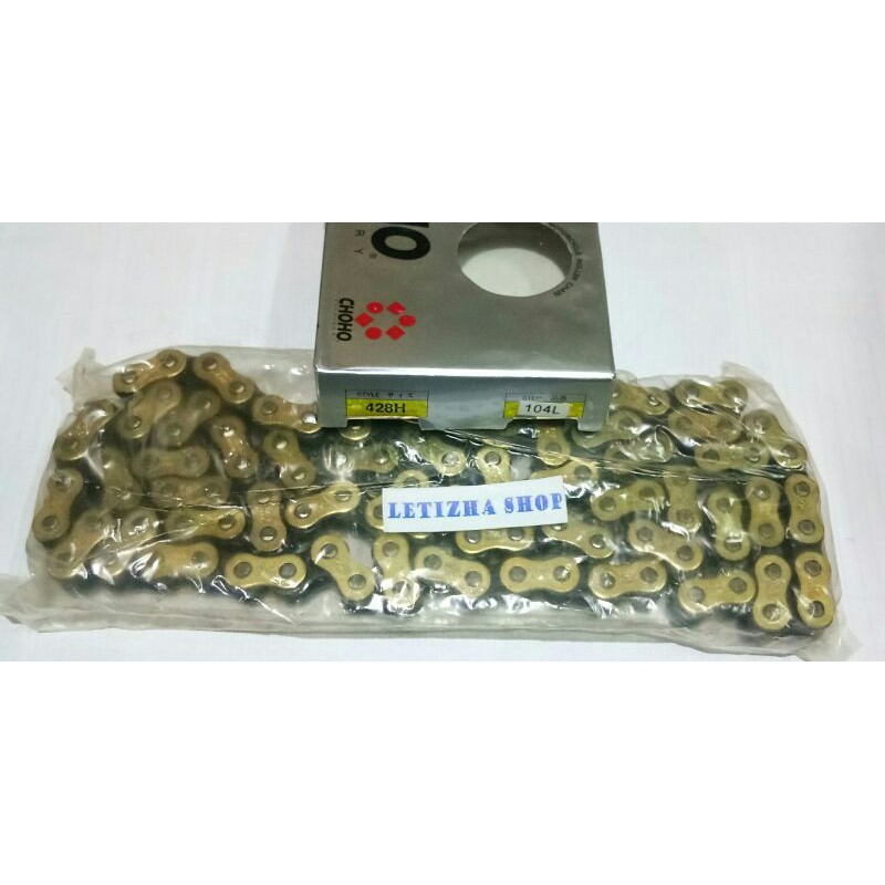 RANTAI RANTE RODA 428H-104 GOLD CHOHO RANTAI RODA ASTREA GRAND,PRIMA,SUPRA,LEGENDA