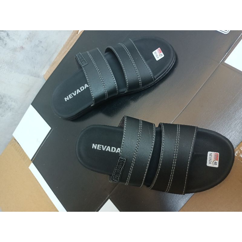 Sandal Kulit Pria Nevada Casual | Sendal Cowok Nevada New Fashion Pria Brand Matahari