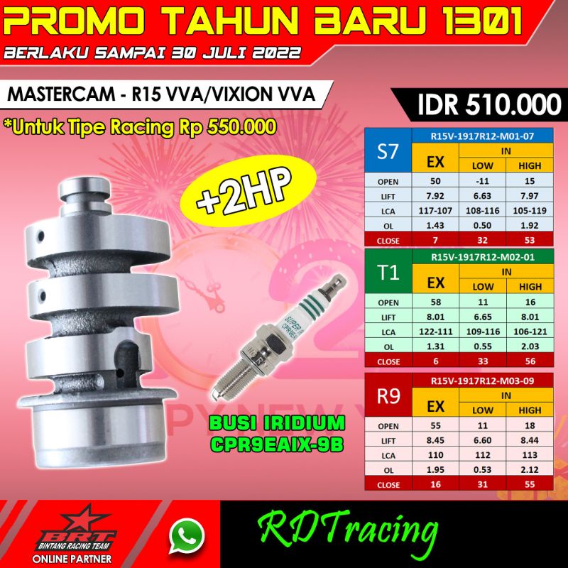 NOKEN AS CAM VIXION R15 VVA BRT