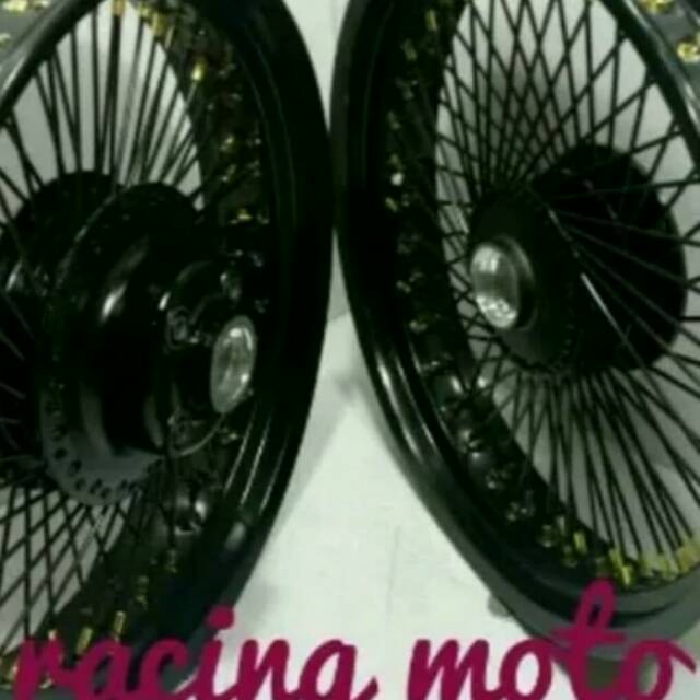 PAKET VELG CHAMP TIGER-VERZA-MEGA PRO-GL PRO RING 17X250-300  STEL VELG JARI2 SERIBU WARNA BISA REQ