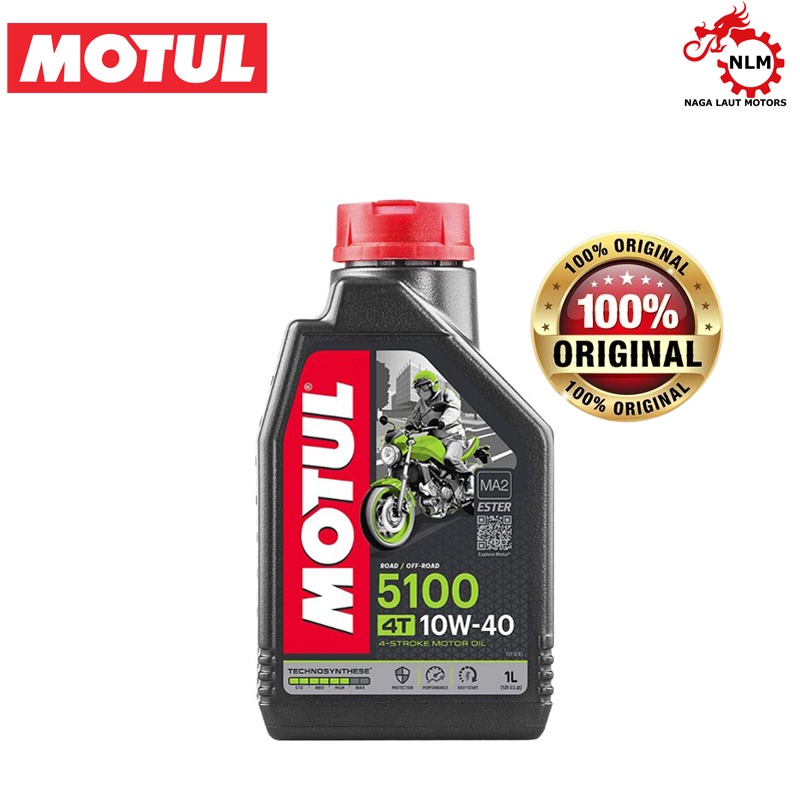 MOTUL Oli Motor Bebek 5100 10W40 1L Suzuki Honda Yamaha