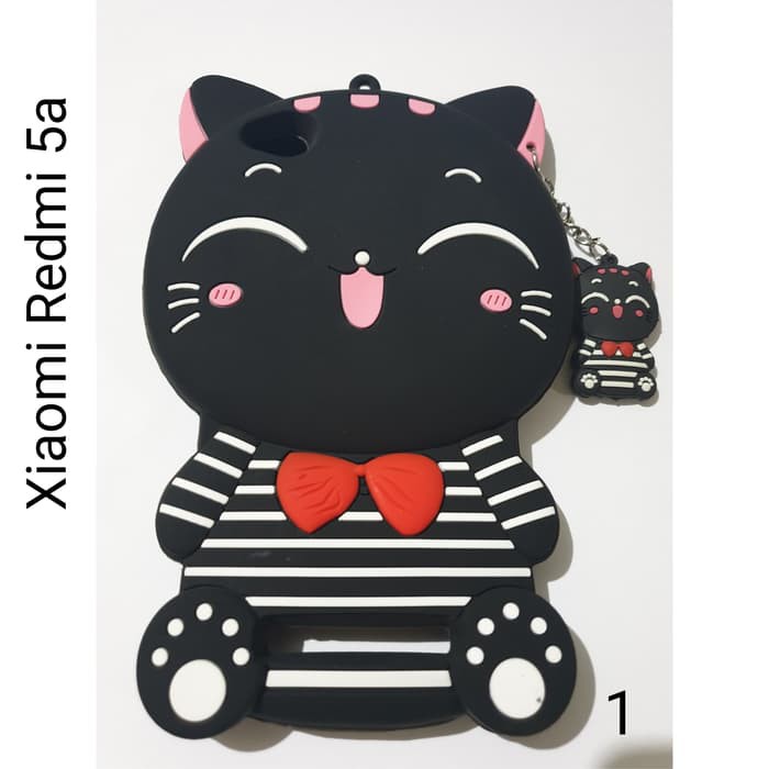 CASE 3D Hello Xiaomi Redmi 5a / Silicon case Xiaomi 5a KARAKTER Lucky Cat