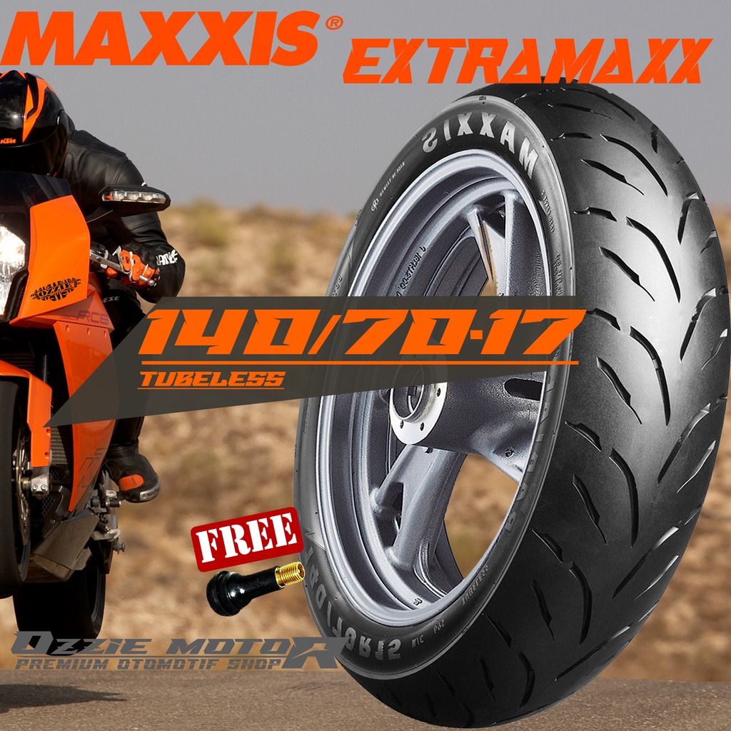 MAXXIS EXTRAMAXX 140/70-17 BAN TUBELESS VELG 17 SATRIA SONIC VIXION CBR150 R15 KLX 150