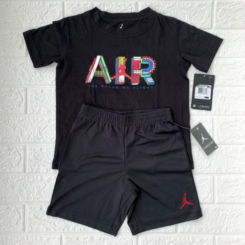 BAJU ANAK SETELAN ANAK NIKE ORIGINAL HITAM AIR JORDAN COLOR