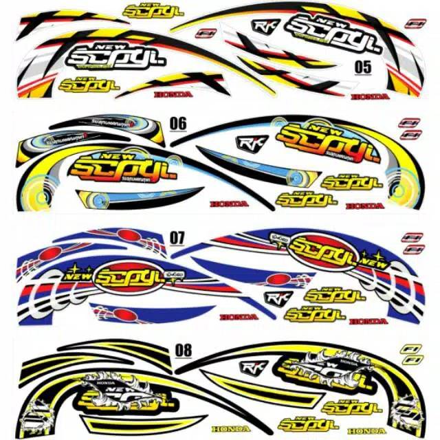 Sticker / Decal / Striping Variasi Thailand / Thailook New Scoopy Fi 2018/2019  (SCOOPY-i)