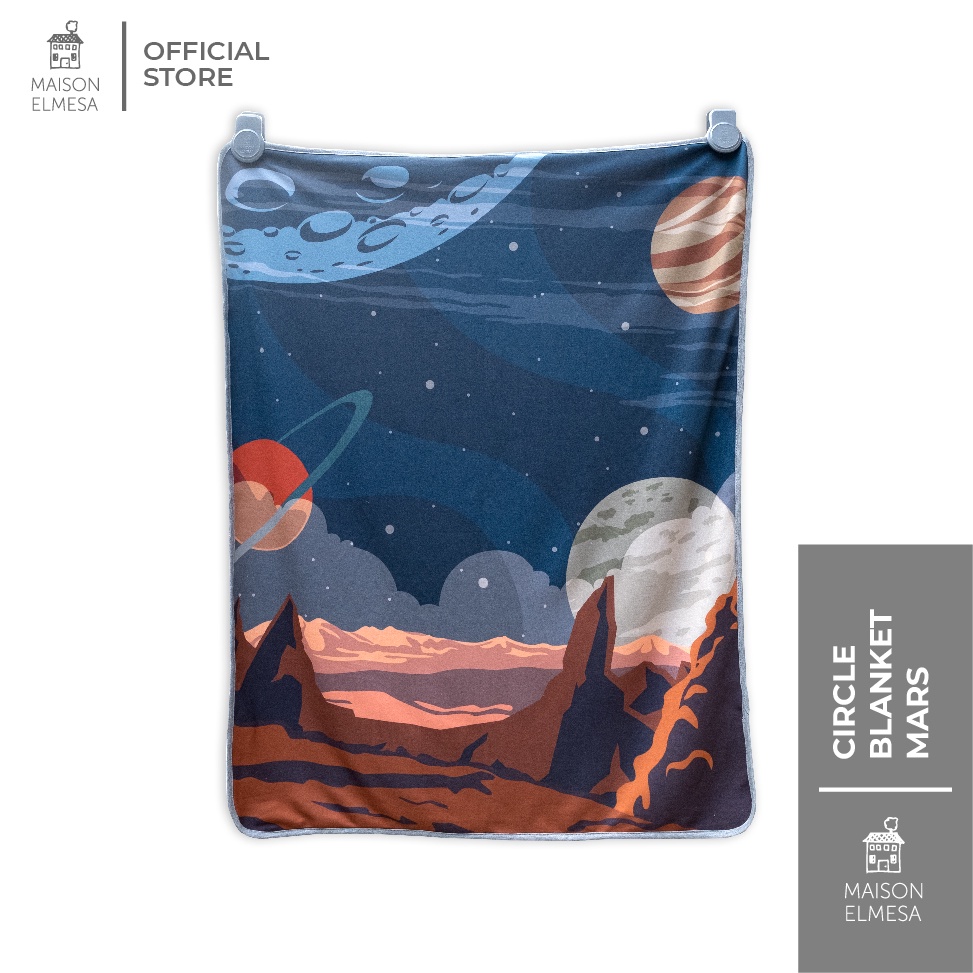 [Circle Blanket - Bisa Tambah Nama] Maison Elmesa Selimut Bayi - Mars