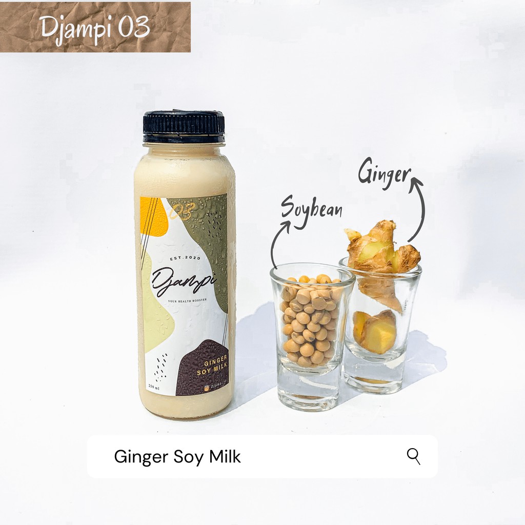 

Djampi 03 - Ginger Soy Milk (Susu Kedelai Jahe) - 250 ml