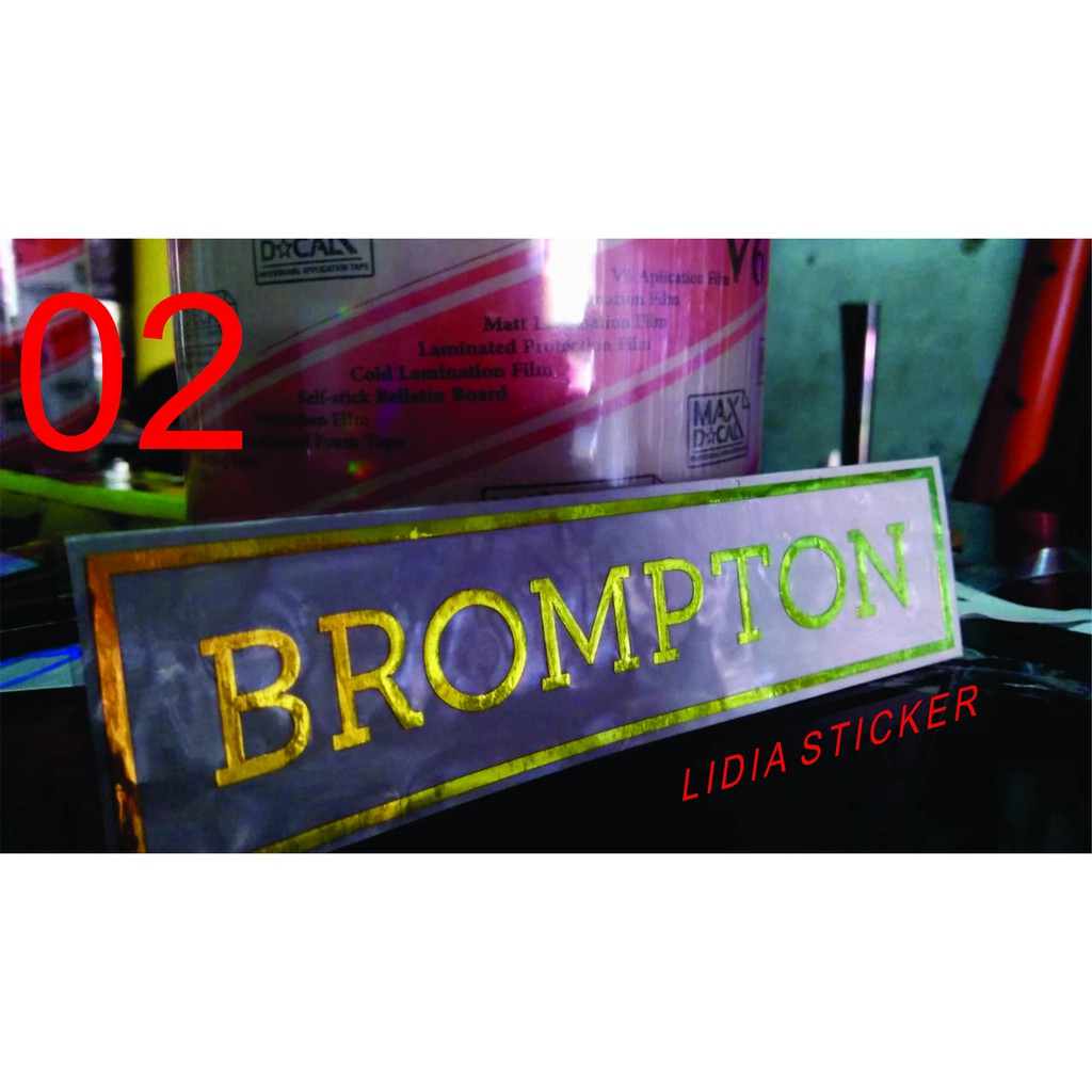 COD sticker brompton sticker sepeda terlaris sticker berkualitas