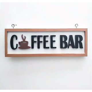  Hiasan  Dinding Coffee Bar Pajangan walldecor tulisan 