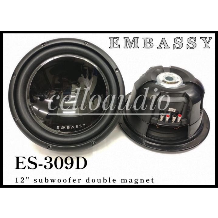 Subwoofer 12 Inch Embassy Es-309D Double Coil Embassy 12" Es 309 D