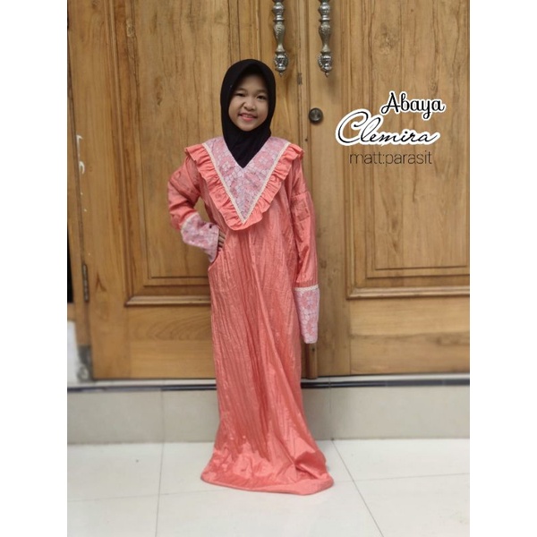 Mukena Mukenah Telekung Rukuh Abaya Sholat Anak Travelling Parasit Parasut Clemira Jokam Gading