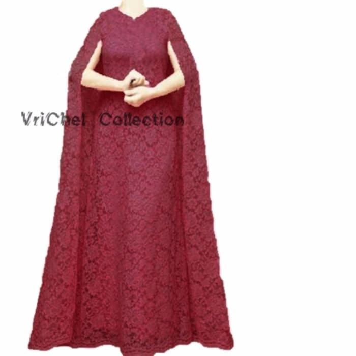 Vrichel Collection Kaftan Wanita Windi (Maroon)  ER-570