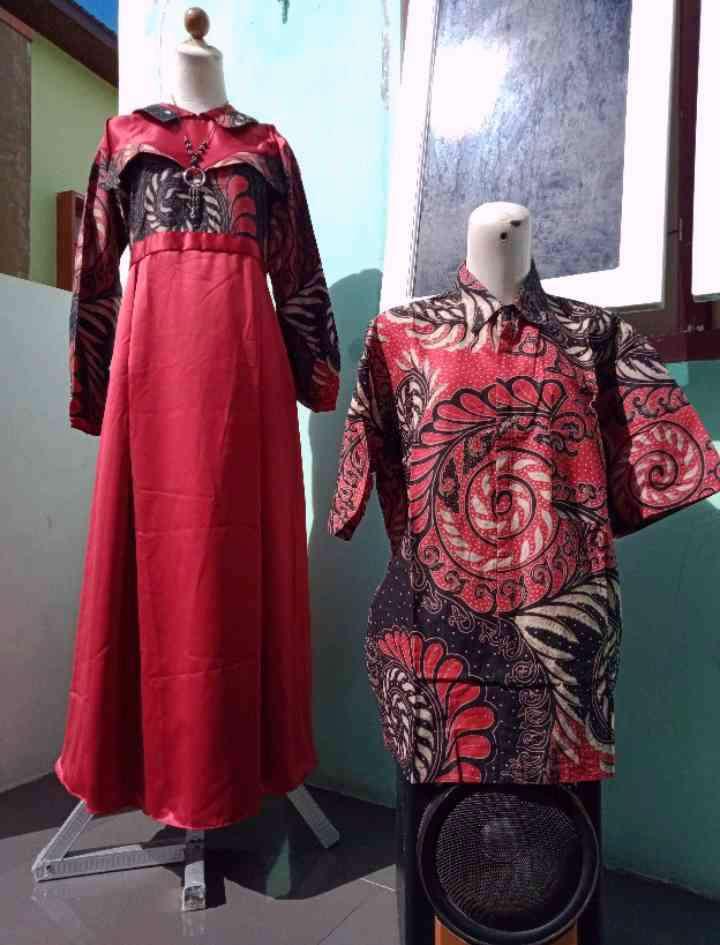 Maura Couple - Sania Ruffle Batik Couple Ori Ndoro Jowi Garansi Termurah Shopee - Batik Modern Cg1