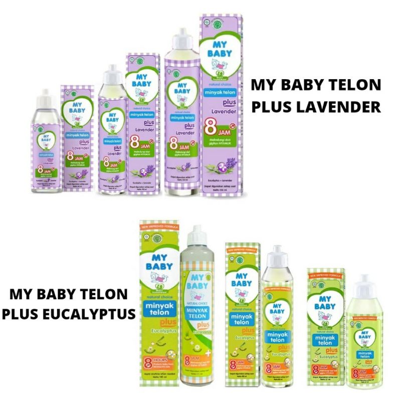 My Baby Minyak Telon Plus Eucalyptus Longer Protection l Lavender 60 mL 90 mL 150 mL