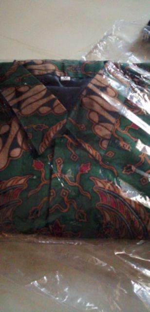 Ajisaka Kanaya Kemeja Batik Pria Eksklusif Lengan Pendek Batik Solo Berfuring