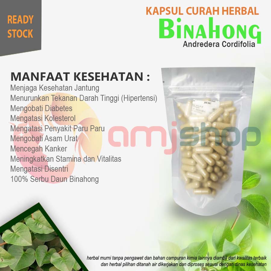 

Binahong kapsul herbal maag anemia vitalitas ginjal tbc obat herbal binahong asli