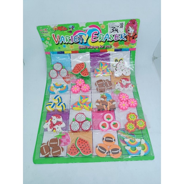 

Penghapus Karakter Lucu isi 60pcs