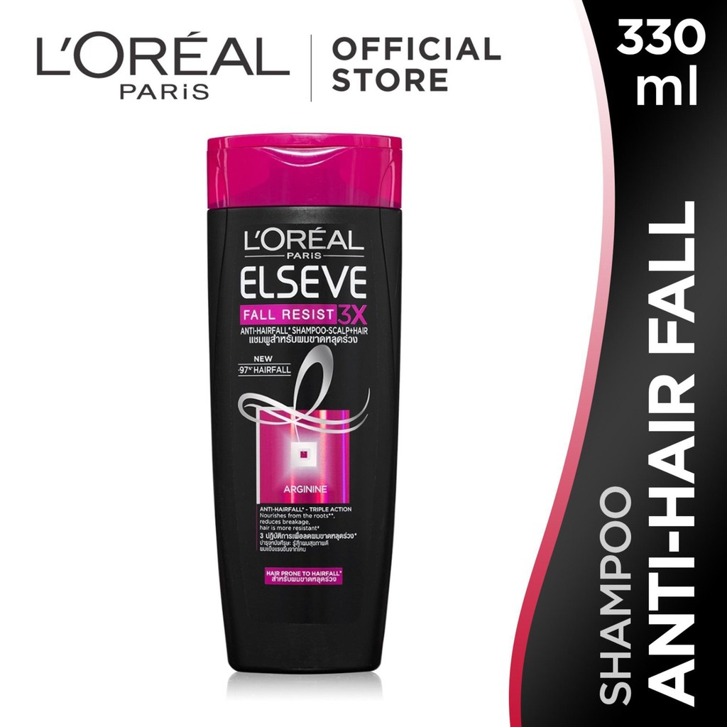 LOreal Paris Fall Resist 3x Shampoo Hair Care - 330 ml Perawatan Rambut Mudah Rontok