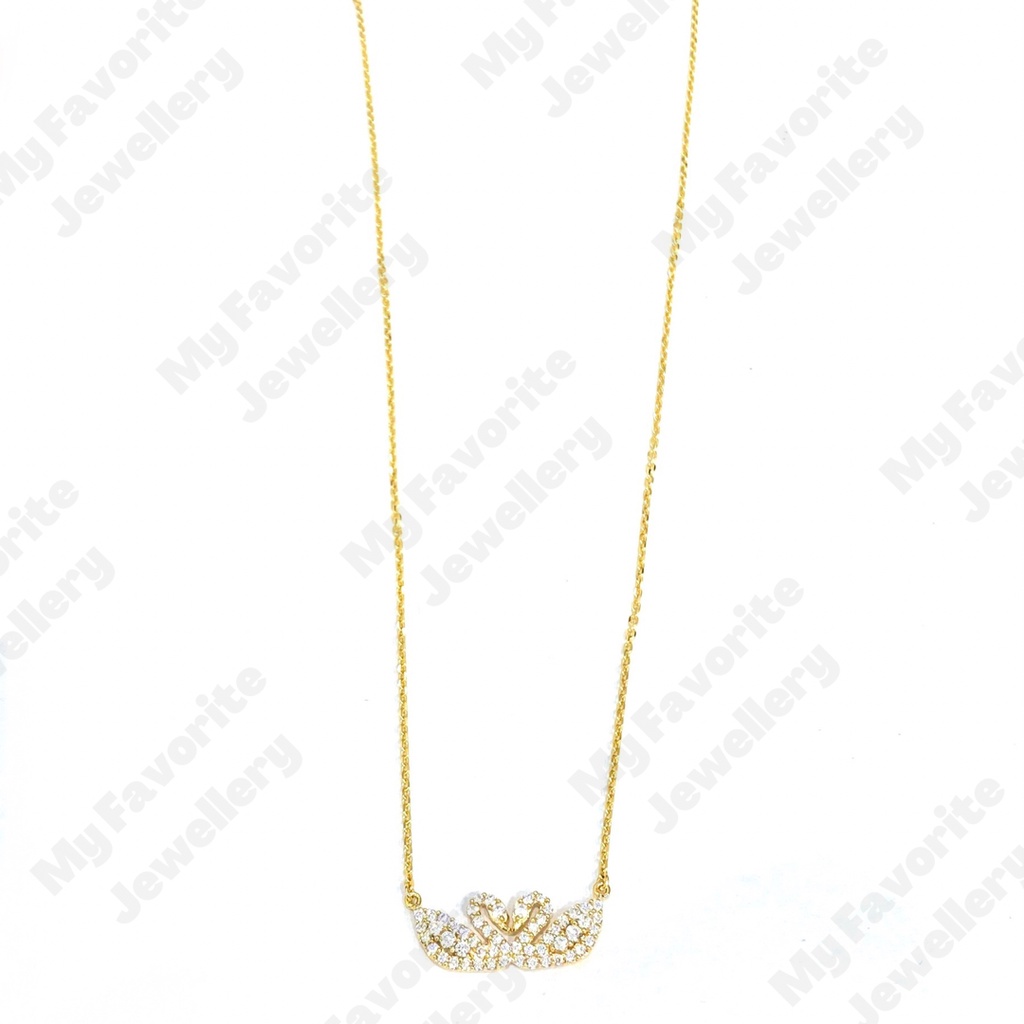 Kalung White Swan Emas Asli Kadar 700