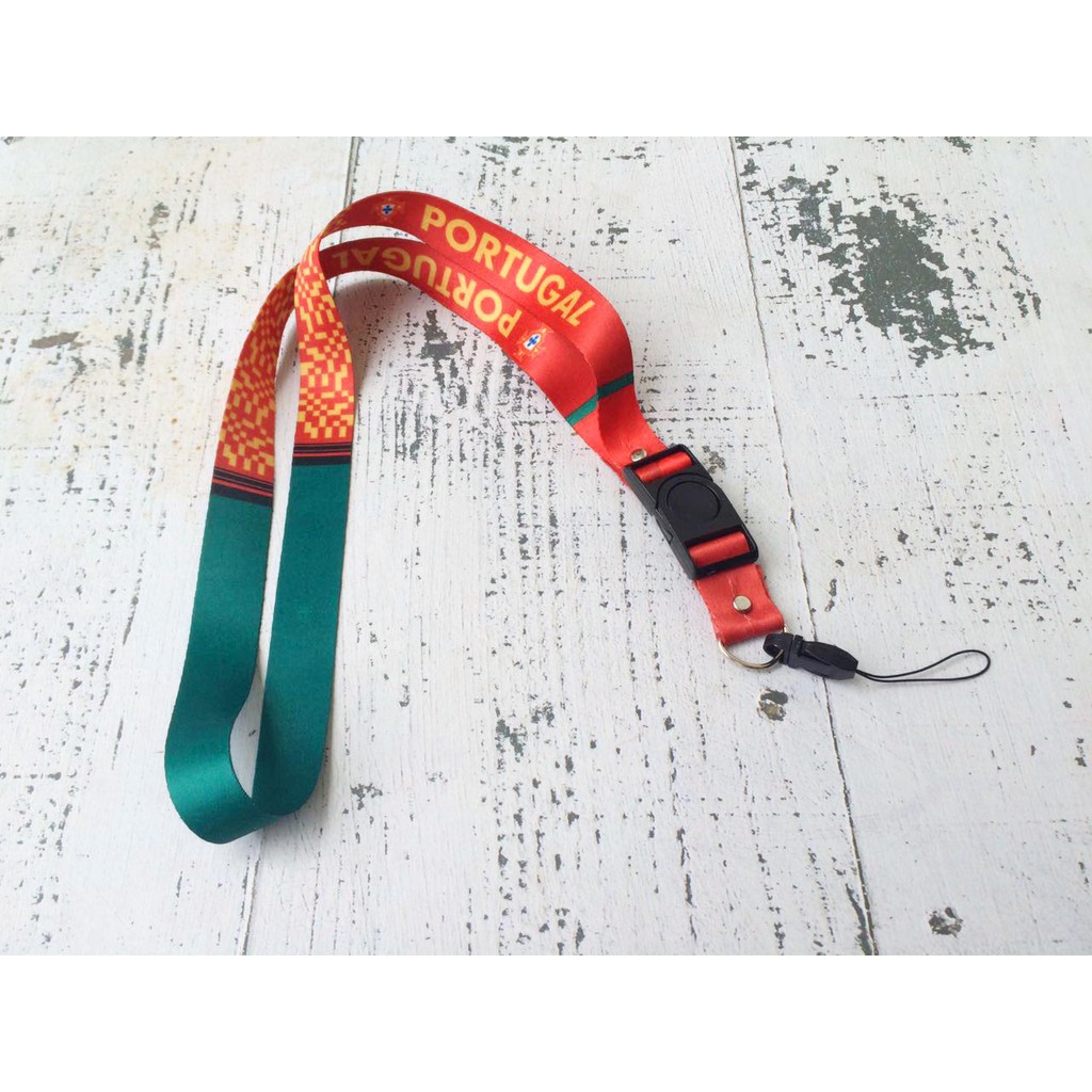 PORTUGAL GANTUNGAN HP/KUNCI/TALI LANYARD ID CARD PIALA DUNIA WORLD CUP