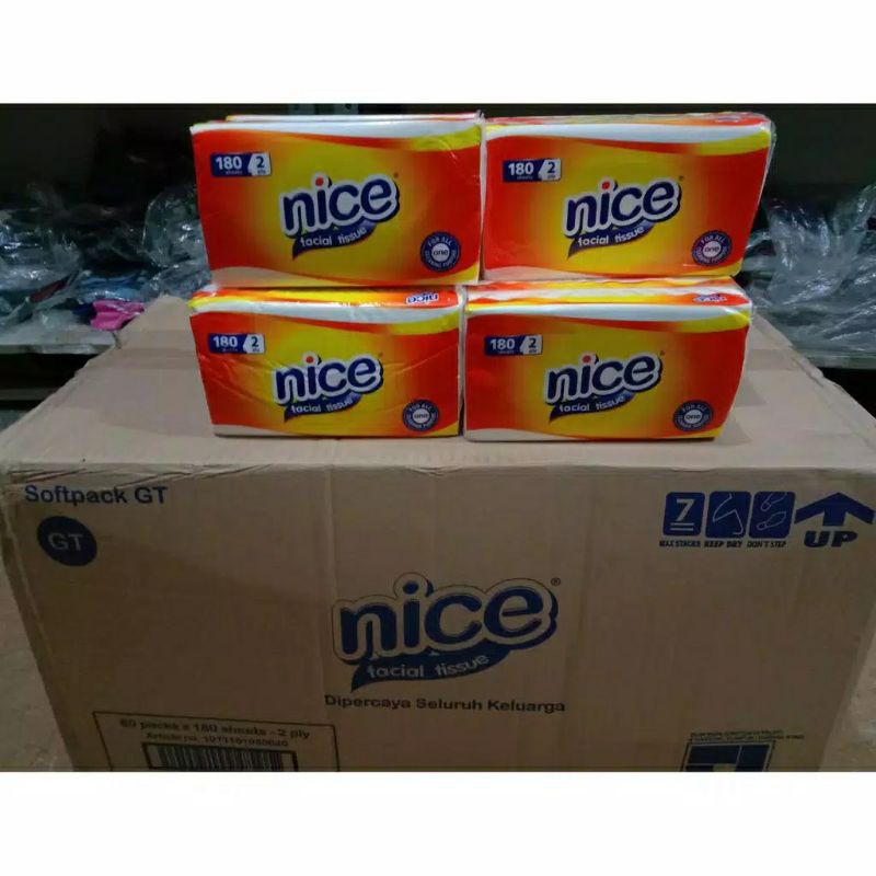 Promo Tissu Nice 180 Sheet 2ply 23900rb/4pcs