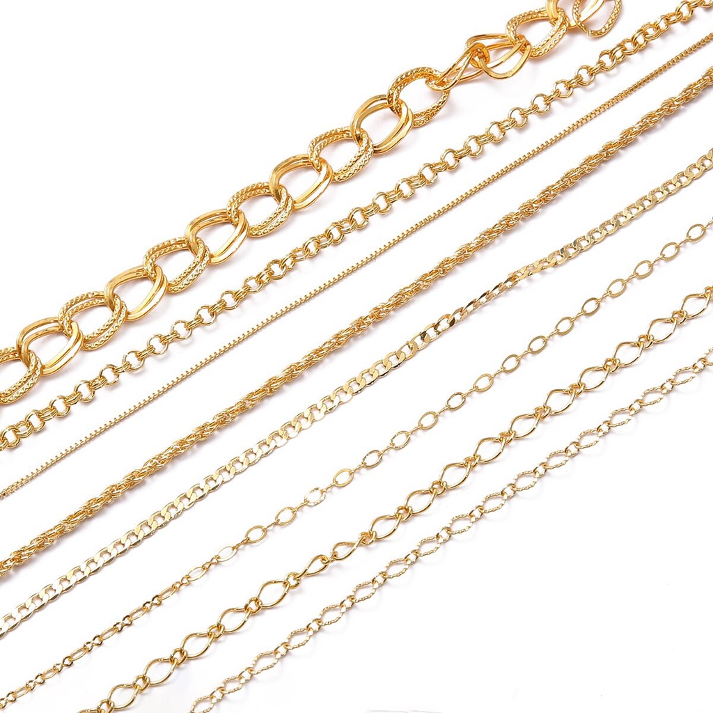 18K Gold 1M/Piece Copper Plated Cross Snake Necklace Chains Bulk For DIY Jewelry Findings Making Materials Handmade Supplies