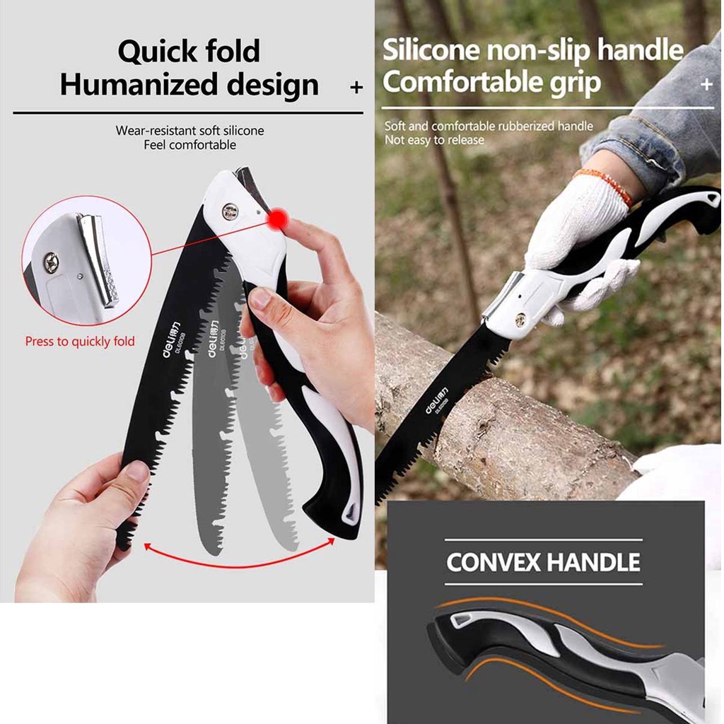 P3 Gergaji Potong Kayu Triplek Bonsai Super Tajam Lipat  Ukir  Mini Genggam Portable Original Gergaj