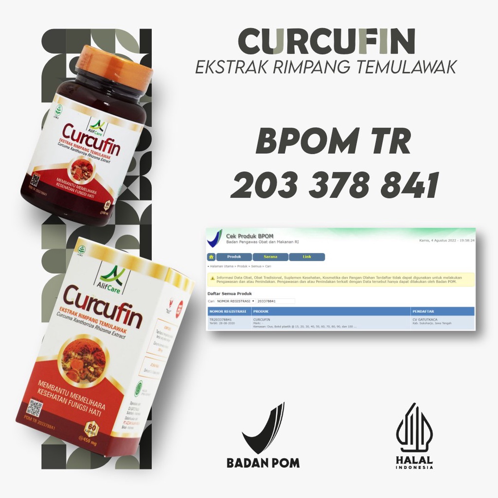 CURCUFIN Ekstrak Rimpang Temulawak Obat Hepatitis Herbal Liver Penambah Nafsu Makan