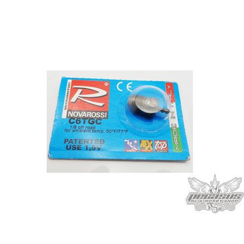 NOVAROSSI TURBO #6 LONG BODY ULTRA GLOW PLUG (MEDIUM) #NV-C6TGC