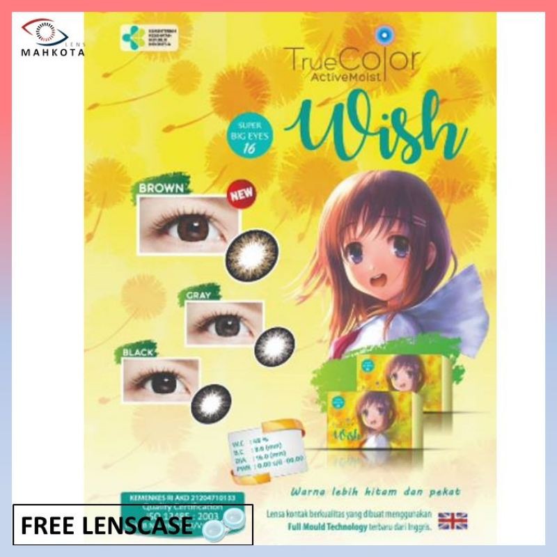 SOFTLENS WISH BLACK NORMAL S/D 6.00 - By IRISLAB