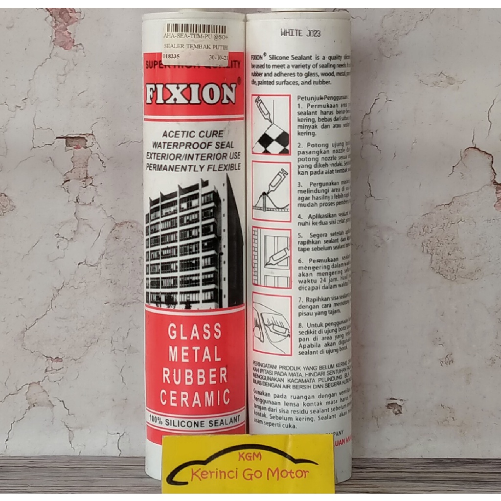 LEM TEMBAK PUTIH FIXION SILICONE SEALANT 300ml LEM SEALER