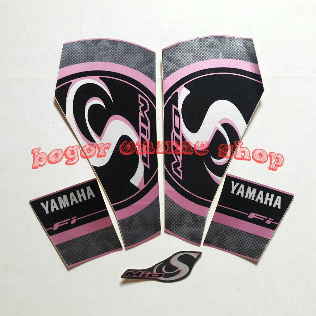 stiker motor yamaha mio s 2018 pink