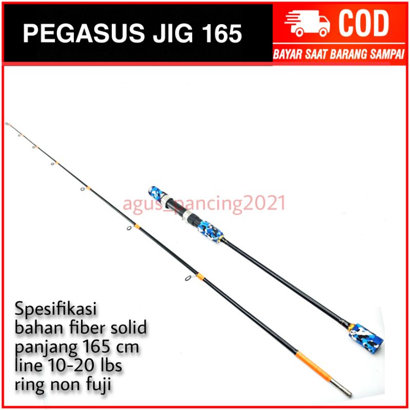 Joran Jig Jigging Ajiro Pegasus 165cm