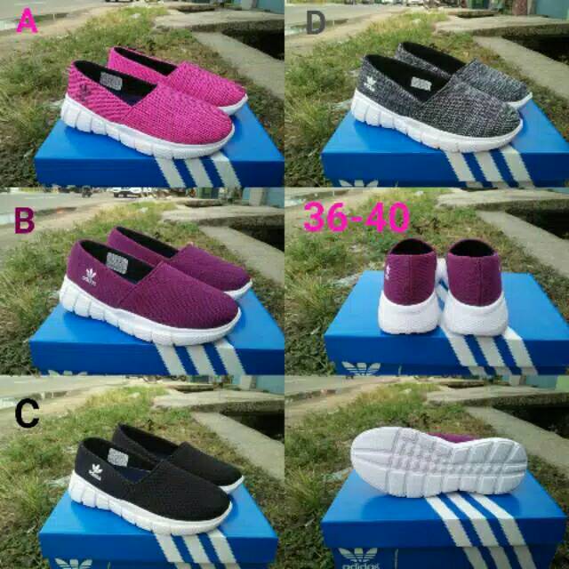 Sepatu adidas slip on wanita