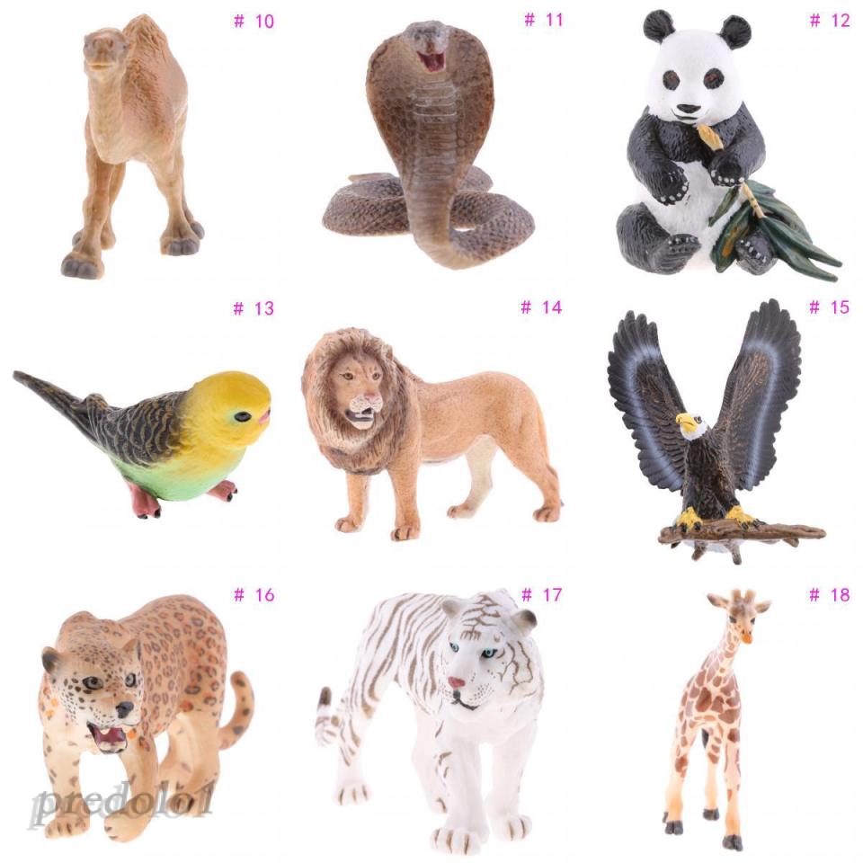 Mainan Action Figure Binatang/Pohon Realistis Untuk Edukasi Sains Anak