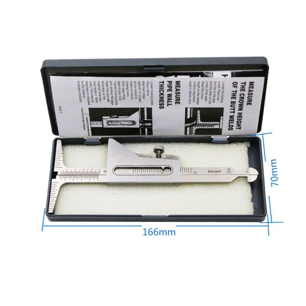 POPULAR Populer Alat Ukur Las New Stainless Steel Metric Test Ulnar